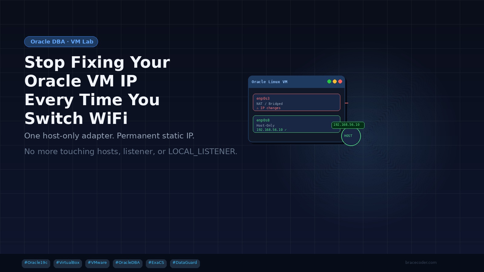 Stop Changing Your Oracle VM Network Config Every Time You Switch WiFi